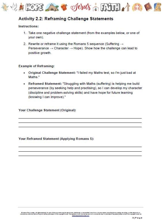 Studies of Religion - Resilience & Perseverance Coping with Challenges: 10 Lesson Plans + Summative Task + FREE Student Workbook (Year 7-12)