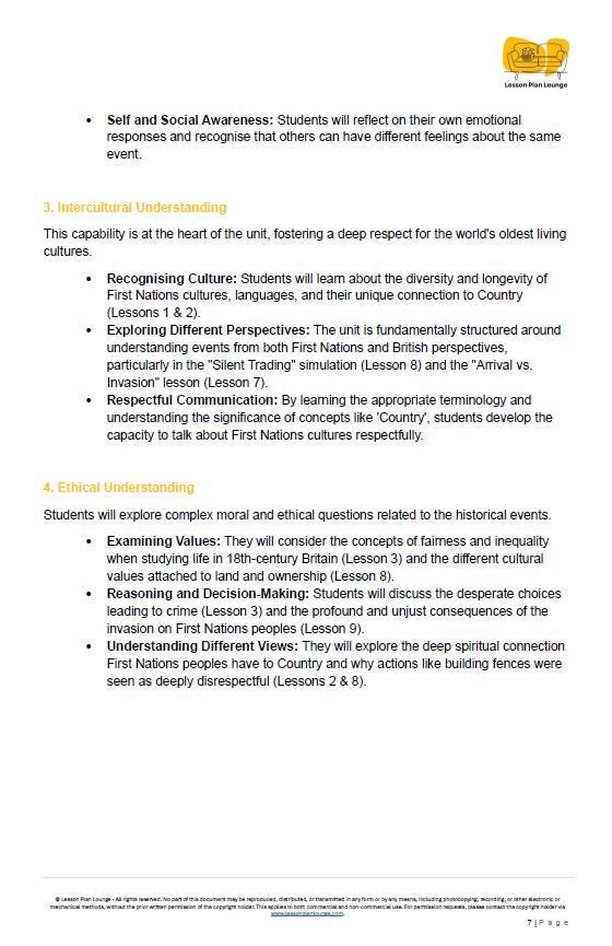 HASS - History: 10 Lesson Plans + 1 Summative Assessment and FREE Student Workbook (Year 4)