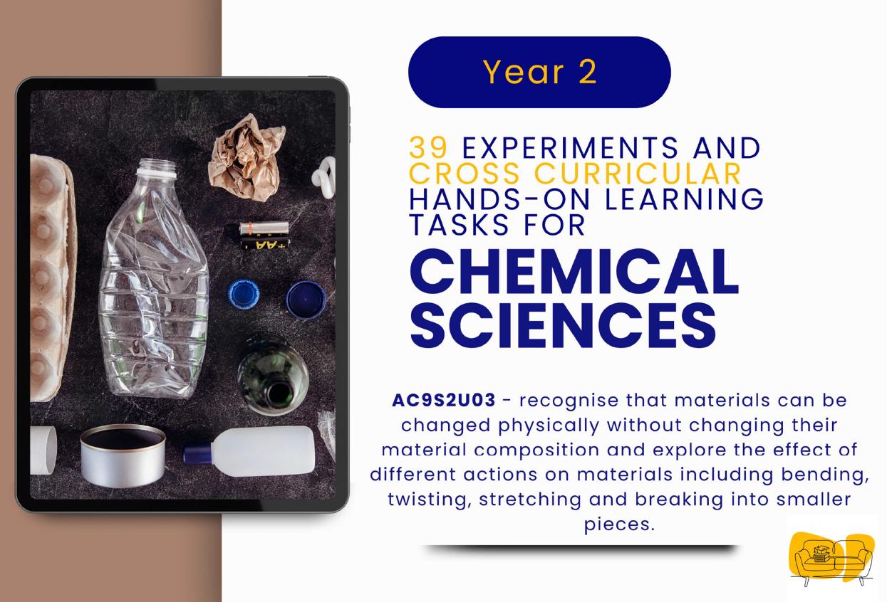 Chemical Sciences: 39 Hands-On Learning Tasks & Experiments (Year 2)