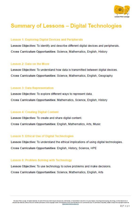 Digital Technologies (AC9TDI4K01- AC9TDI4P09): 24 Lesson Plans (covering multiple lessons) with 75+ Hands-On Learning Tasks (Year 3)