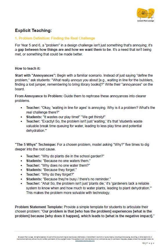 Digital Technologies - Designing Our Digital Green Thumb: 10 Lesson Plans + 1 Summative Assessment and FREE Student WORKBOOK (Year 5 & 6)