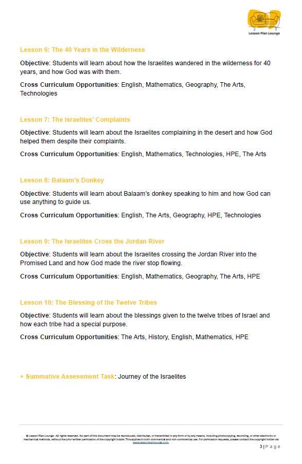 Studies of Religion - Introduction to Numbers: 10 Lesson Plans + 1 Summative Assessment Task (Kindergarten to Year 2)