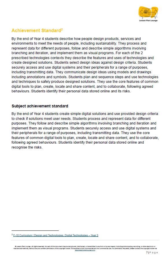 Digital Technologies (AC9TDI4K01- AC9TDI4P09): 24 Lesson Plans (covering multiple lessons) with 75+ Hands-On Learning Tasks (Year 3)