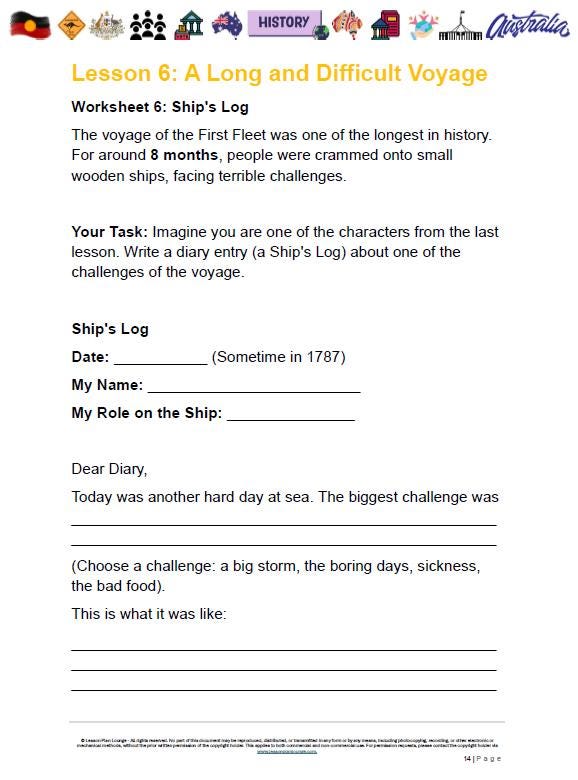 HASS - History: 10 Lesson Plans + 1 Summative Assessment and FREE Student Workbook (Year 4)