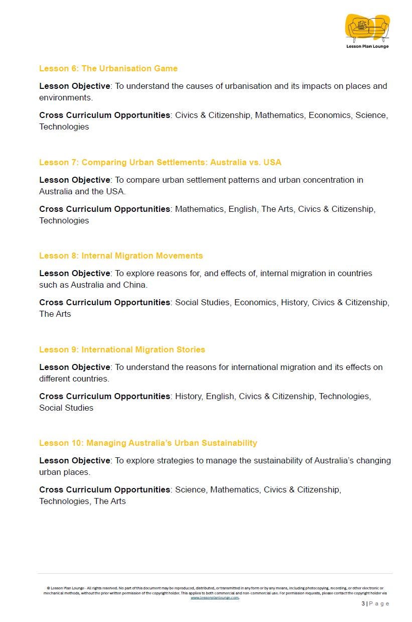 HASS - Geography: 12 Lesson Plans + 1 Summative Assessment Task + FREE Student WORKBOOK (Year 8)
