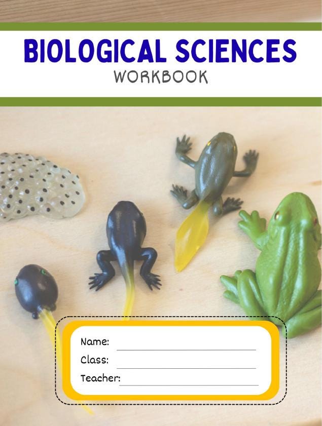 Science - Biological Sciences: Lesson Plans (9 lessons) + 1 Summative Assessment + FREE Student Workbook (Year 3)