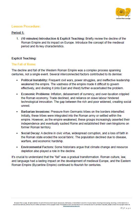 HASS History: 8 Lesson Plans (covering 16 lessons) + 1 Summative Assessment Task + FREE Student WORKBOOK (Year 8)