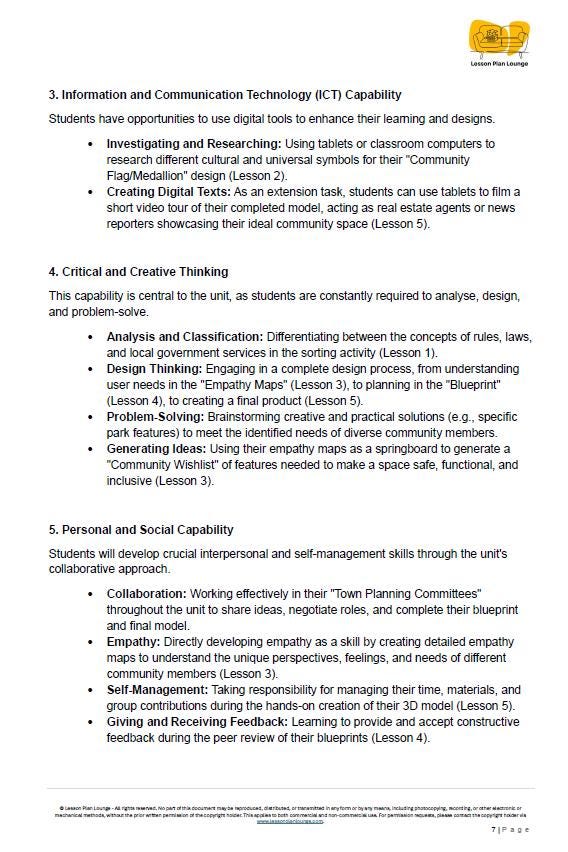 HASS - Civics and Citizenship: 5 Lesson Plans + 1 Summative Assessment and FREE Student Workbook (Year 4)
