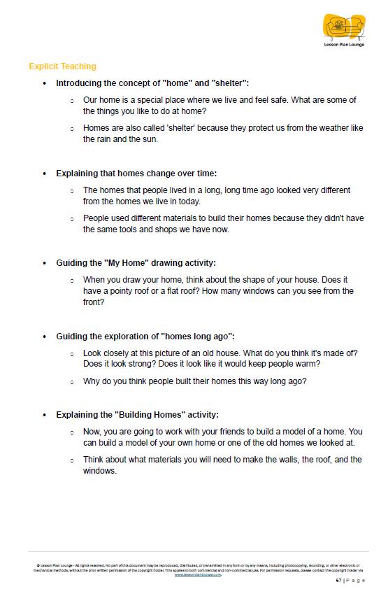 HASS - History: 12 Lesson Plans + 1 Summative Assessment and FREE Student Worksheets (Year 1)