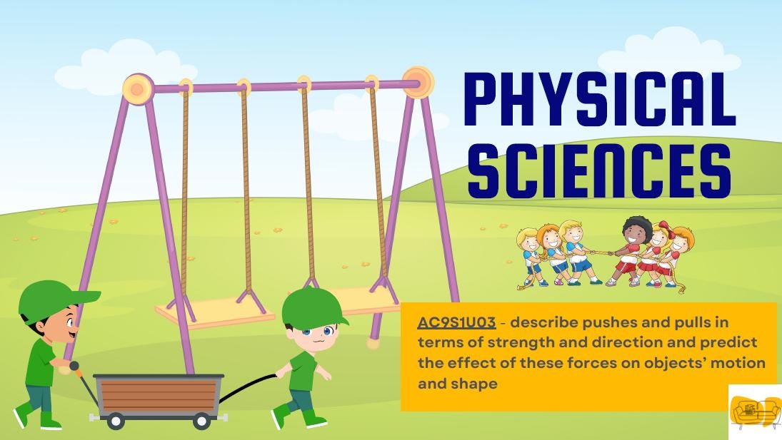 Science - Physical Sciences: 10 Lesson Plans + 1 Summative Assessments and FREE Student WORKSHEETS (Year 1)