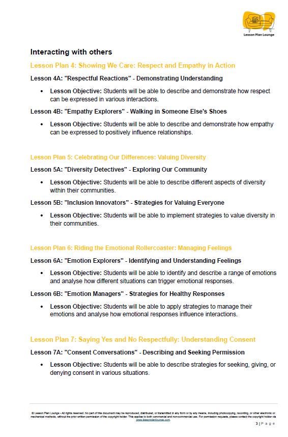 HPE - Personal, social and community health: 10 Lesson Plans + 1 Summative Assessment Tasks + FREE Student Workbook (Year 6)