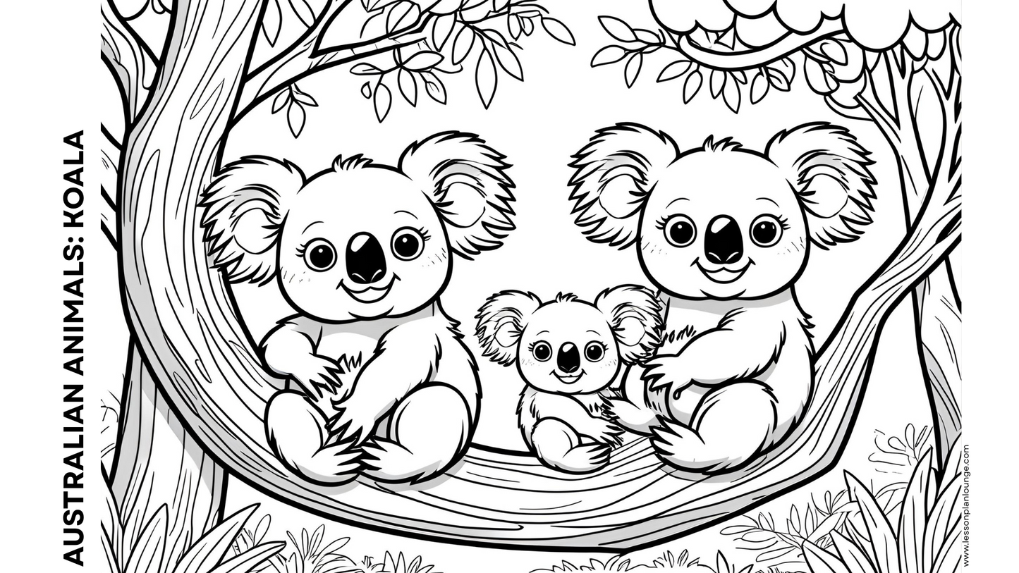 FREE Downloads - Colouring In Sheets - Australian Native Animals