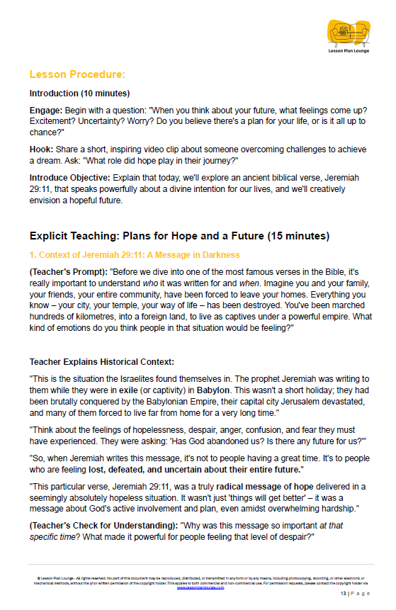 Studies of Religion - Purpose & Calling: Finding Meaning Beyond Success (Year 7-12)