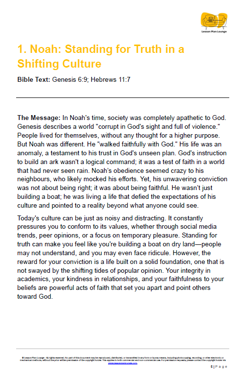 35 Short Assembly Devotions - Your Life and God's Story - High School