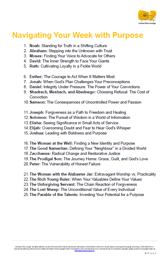35 Short Devotions for (Monday Morning) Staff Meetings - Navigating Your Week with Purpose - Primary and High School Education