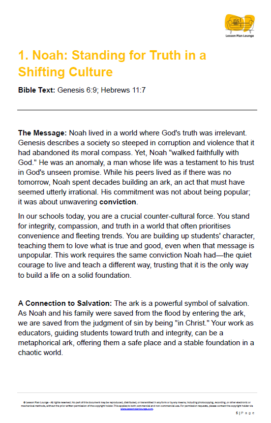35 Short Devotions for (Monday Morning) Staff Meetings - Navigating Your Week with Purpose - Primary and High School Education