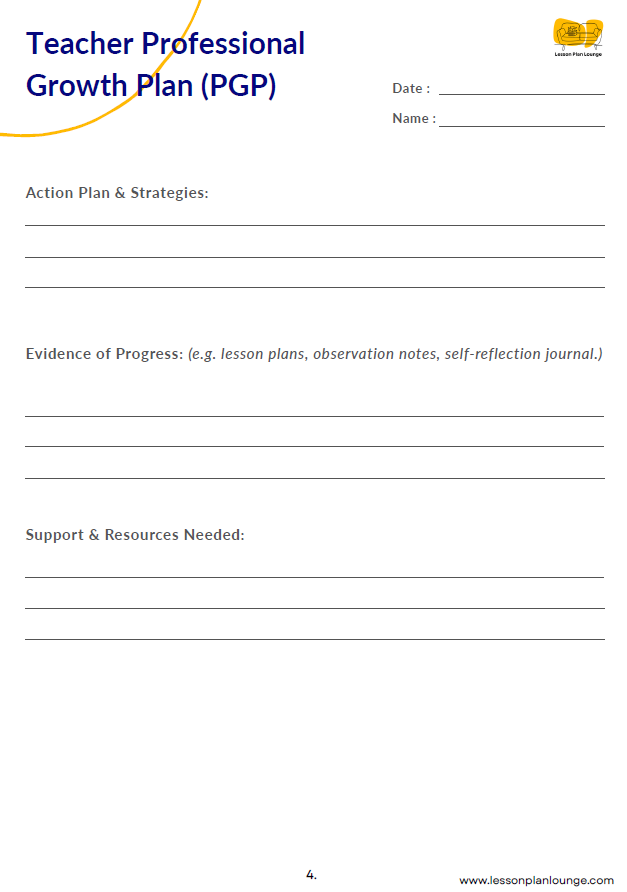 FREE Download - Teacher Professional Growth Plan (PGP) | APST Aligned Template for Australian Teachers