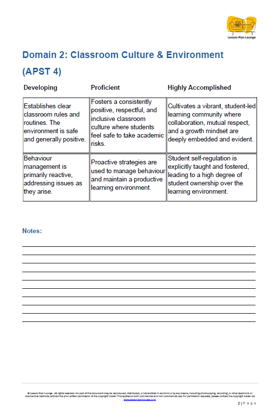 FREE Download - Rubric for Effective Teaching: An APST-Aligned Framework for Growth - Education