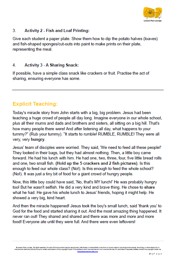Studies of Religion - Journeys with Jesus and His Friends - Kindergarten/ Year 1/ Year 2