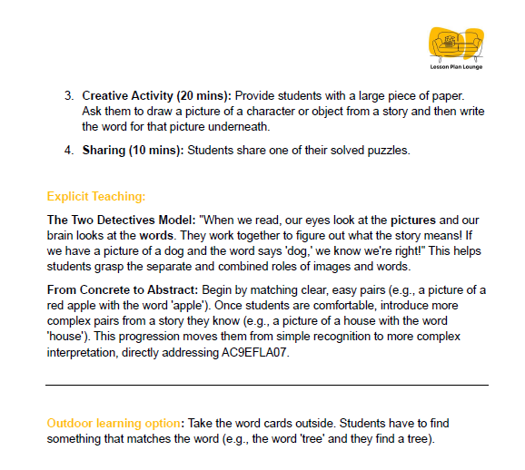 English - Unit 2 The Magic of Stories and Words - Kindergarten/ Foundation Year/ Prep