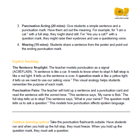 English - Unit 4 Our Publishing House - Kindergarten/ Foundation Year/ Prep
