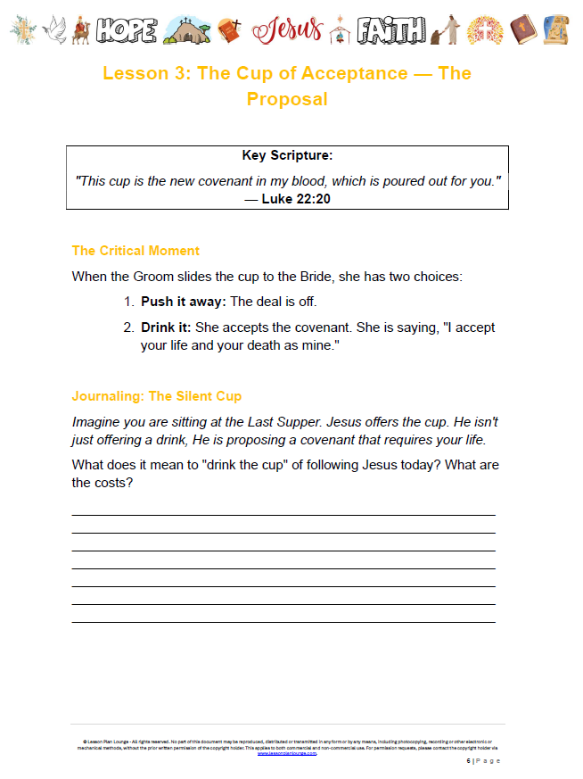 Studies of Religion - The Divine Romance: The Galilean Wedding vs The Last Supper - Year 7 to 12