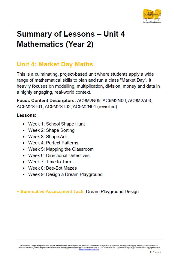 Year 2 Mathematics Bundle: Ninjas, Detectives & Market Stall Owners (Units 1-4) - Year 2