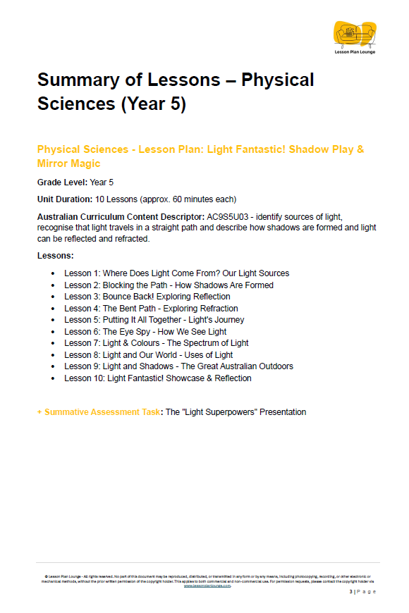 Year 5 Science Bundle: Architects, Particles, Sculptors & Illuminators + Student Workbooks - Year 5