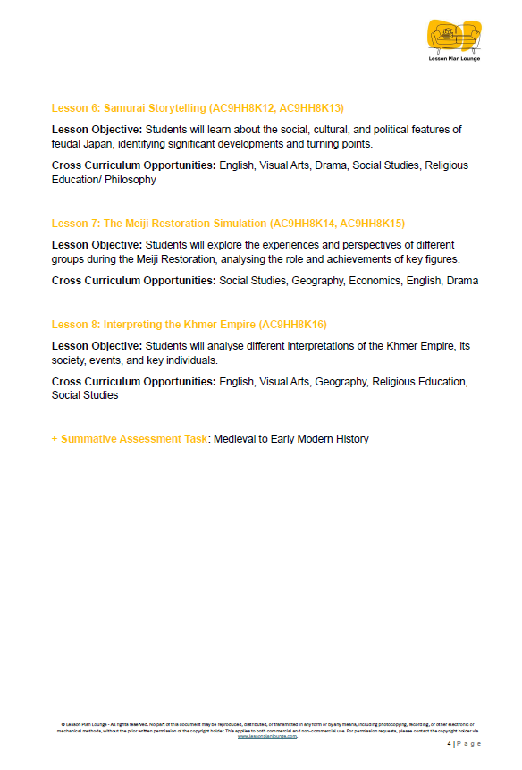 Year 8 HASS Bundle: Medieval Worlds, Urban Futures & Legal Rights + Student Workbooks - Year 8