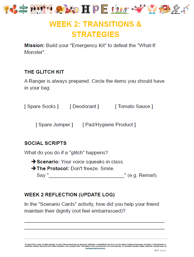 HPE - Unit 4: The Future-Ready Festival - LESSON PLANS + Student Workbook - Year 5 & 6