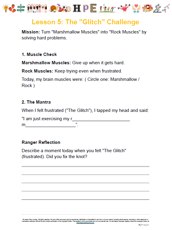 HPE - Unit 1: The Resilience Rangers (Outdoor Adventure) – LESSON PLANS + Student Workbook - Year 3 & 4