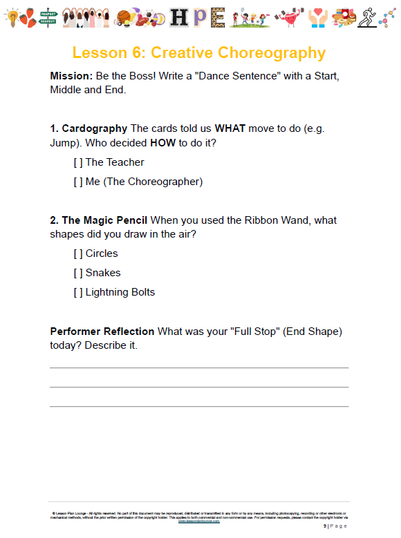 HPE - Unit 3: Emotion in Motion (Expressive Arts & Identity) – LESSON PLANS + Student Workbook - Year 3 & 4