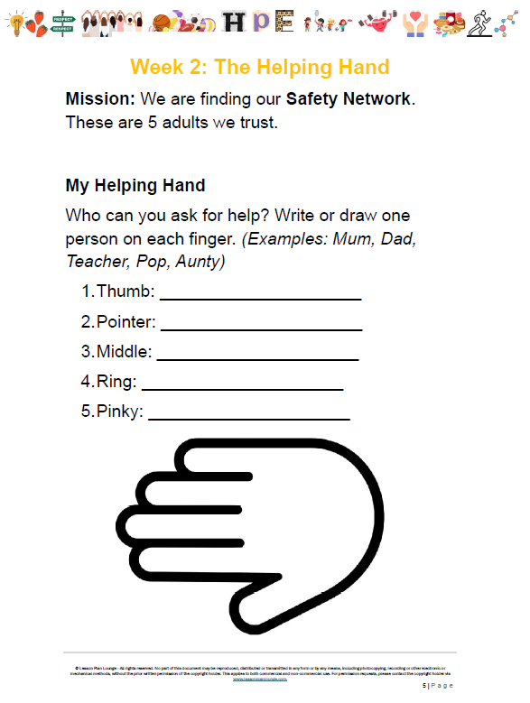 HPE - Unit 3: Nature Explorers & The Safety Squad - LESSON PLANS + Student Workbook - Year 1 & 2