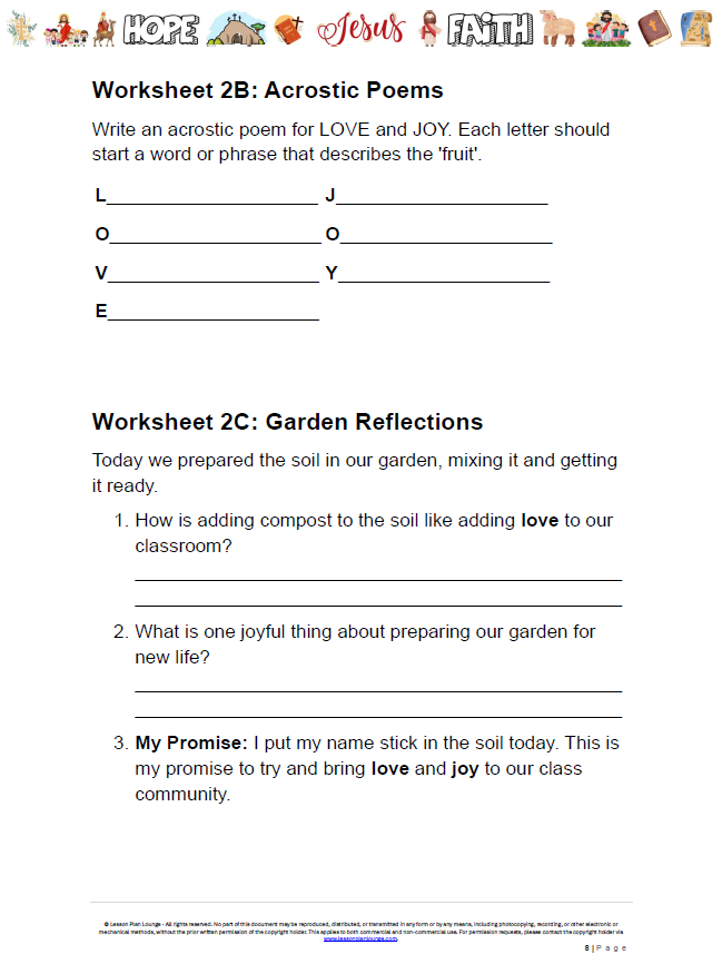 Studies of Religion - The Fruits of the Spirit: 10 Lesson Plans + Summative Assessment and FREE Student WORKBOOK (Year 3-6)