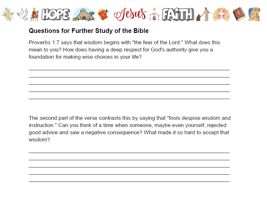 Studies of Religion - Wisdom & Discernment: Making Good Choices (Year 7-12)