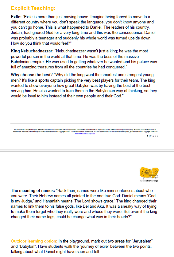 Studies of Religion - The Book of Daniel: Courage in the Kingdom + FREE Student Workbook - Year 3 to Year 6