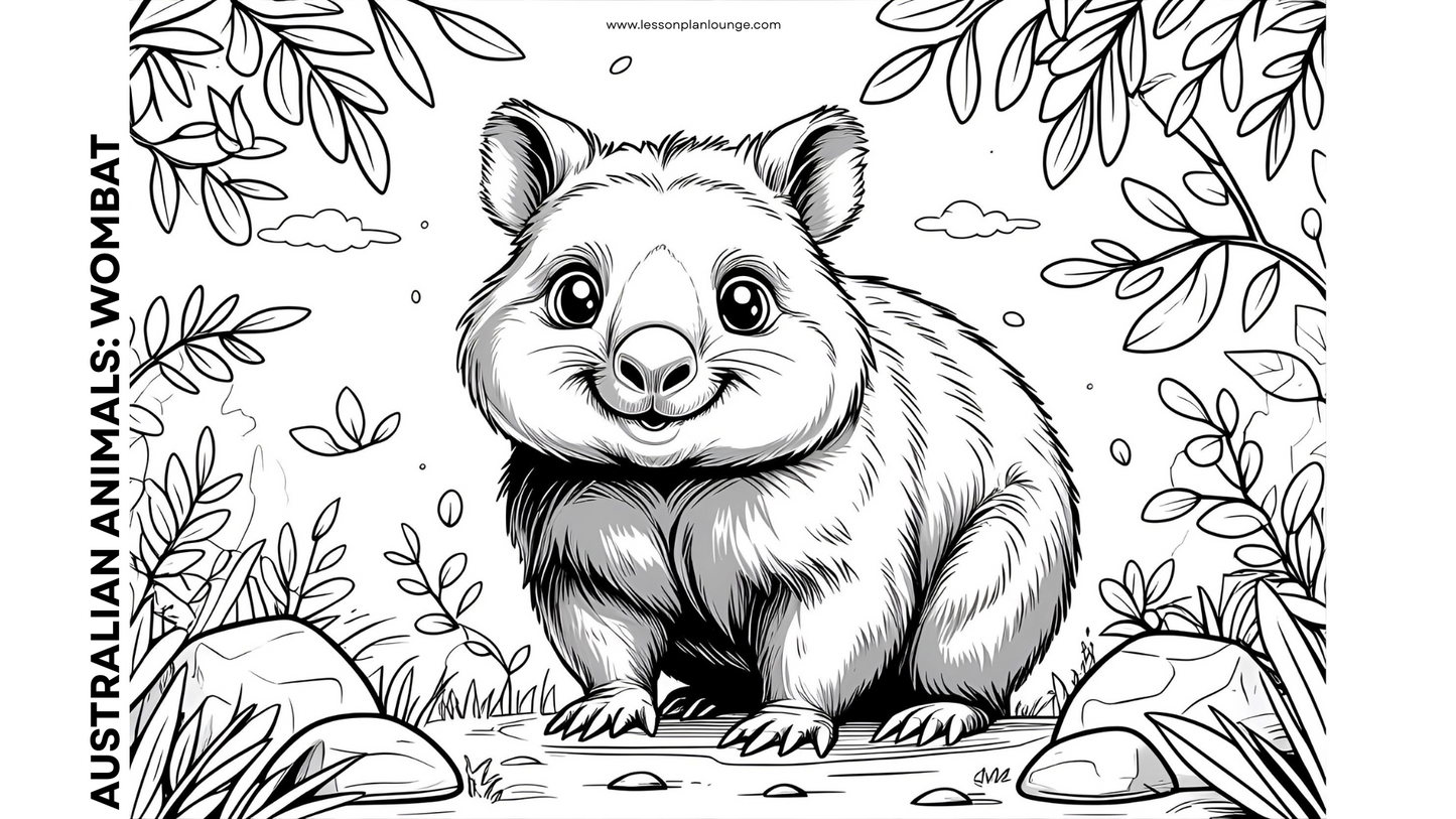 FREE Downloads - Colouring In Sheets - Australian Native Animals