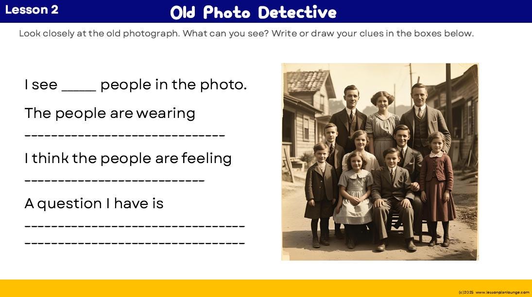 HASS - History: 12 Lesson Plans + 1 Summative Assessment and FREE Student Worksheets (Year 1)