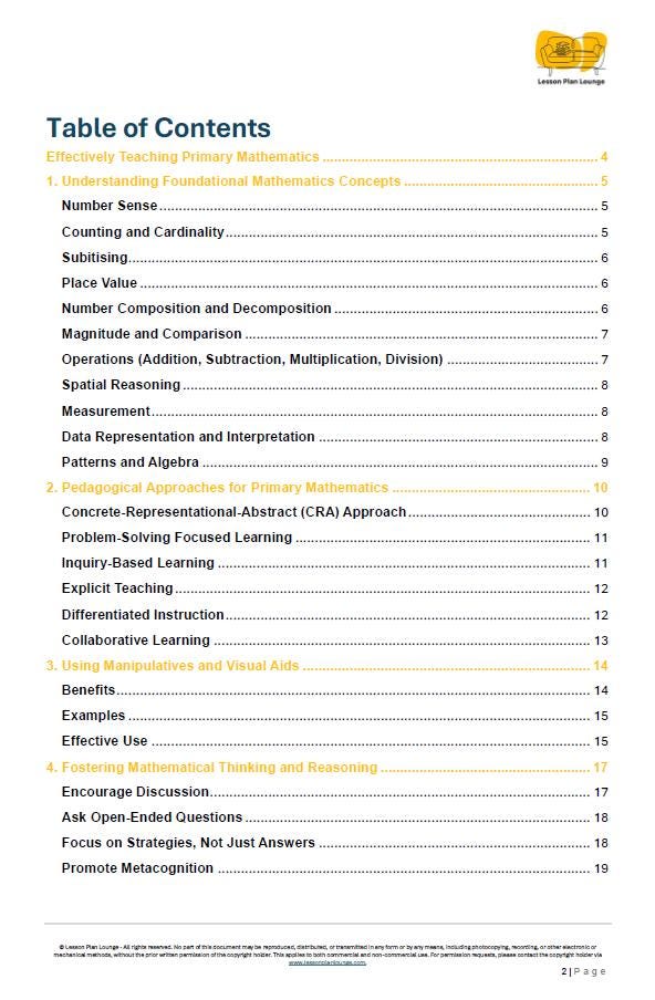 Teacher Guide - Effectively Teaching Primary Mathematics