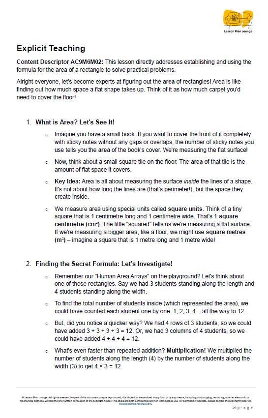 Mathematics - Measurement: Lesson Plans offering 28 Hands-On lessons + Summative Assessment Task + FREE Student Workbook (Year 6)