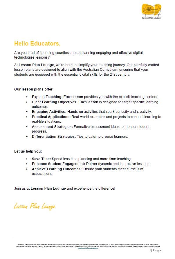 Digital Technologies (AC9TDI4K01- AC9TDI4P09): 24 Lesson Plans (covering multiple lessons) with 75+ Hands-On Learning Tasks (Year 3)