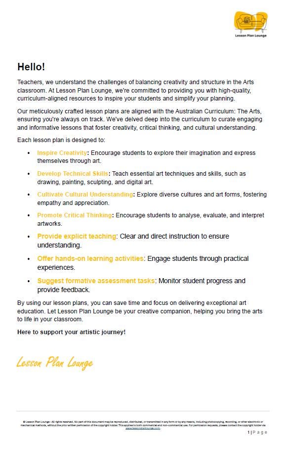 Dance - The Arts: 10 Lesson Plans + 1 Summative Assessment Task + 10 Extra practical lesson ideas (Year 4)