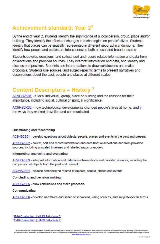 HASS- Geography: Lesson Plans (12 lessons) + 1 Summative Assessment + FREE Student Workbook (Year 2)