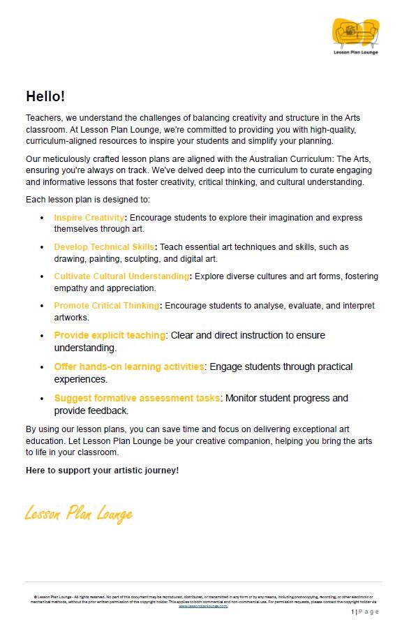 Dance - The Arts: 10 Lesson Plans + 1 Summative Assessment Task + 10 Extra practical lesson ideas (Year 3)