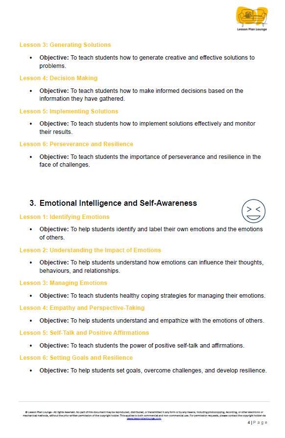 60 Engaging Life Skills Lessons for the Year 3 Student