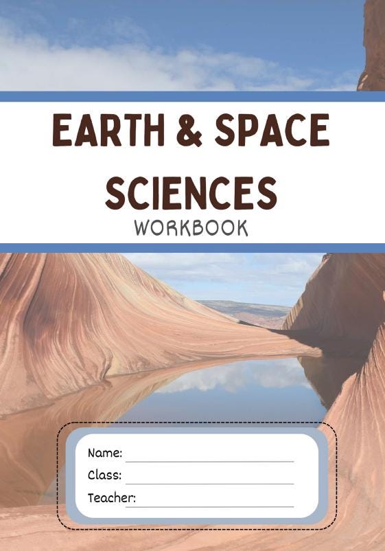 Science - Earth & space Sciences: Lesson Plans (10 Lessons) + 1 Summative Assessment + FREE Student Workbook (Year 5)