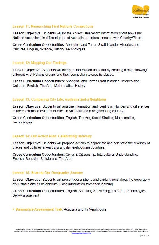 HASS - Geography: Lesson Plans (15 lessons) + 1 Summative Assessment + FREE Student Workbook (Year 3)