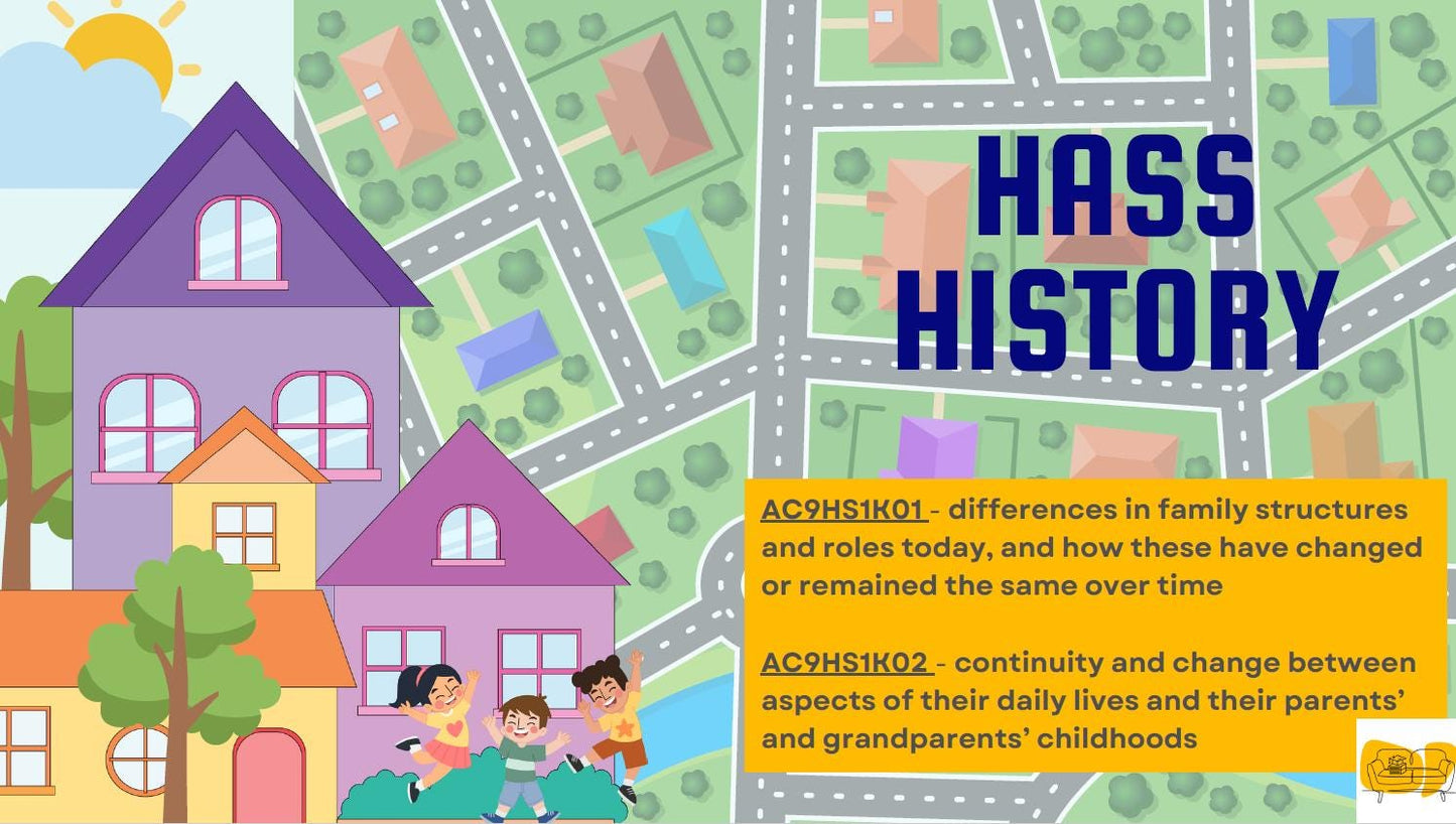 HASS - History: 12 Lesson Plans + 1 Summative Assessment and FREE Student Worksheets (Year 1)