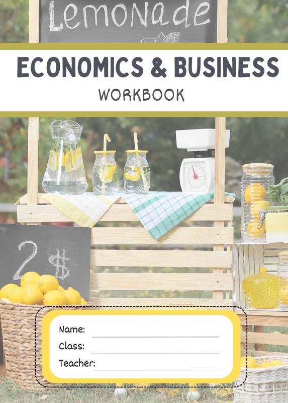 HASS Economics and Business: 12 Lesson Plans + 1 Summative Assessment Task + FREE Student WORKBOOK (Year 8)