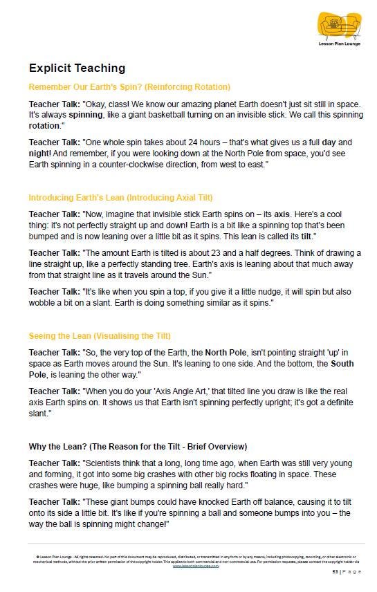 Science - Earth & Space Sciences: 10 Lesson Plans, covering up to 20 lessons + 1 Summative Assessment and FREE Student Workbook (Year 6)